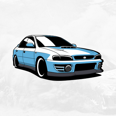 Subaru Impreza WRX art automobile car drawing graphicdesign illustration impreza jdm logo rally subaru vector wrc wrx