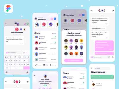 Clean Chat App mobile app design ai ai app app app design chat clean e commerce ecommerce ios logo message mobile mobile app design profile social stories story ui uiux ux