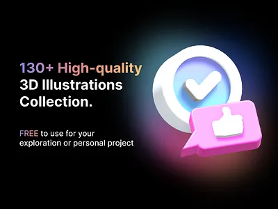 High-quality 3D Badge Collection 3d 3d illustrations download ecommerce figma free illustration pack