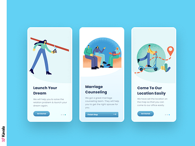 Counseling app app design counseling dailyui figma illustration illustrations kavala marriage counsleing mobile mobile app mobile ui psychology ui ui design uiux