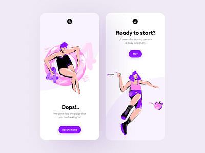 New Riley illustrations app application characters craftwork design emotional girl grey handdrawn human illustrations landing lifestyle product vector purple scene ui violet web website