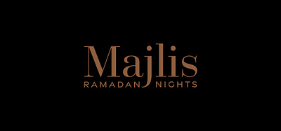 Majlis Ramadan Nights branding graphic design videography