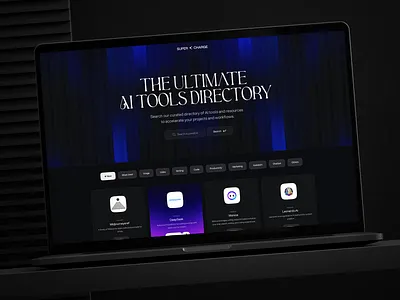 Super⚡Charge – Find the Right AI Tool in Seconds! ⏳ ai finder ai platform ai tools figma find ai tools landing page design smart ai search ui ui ux design ux