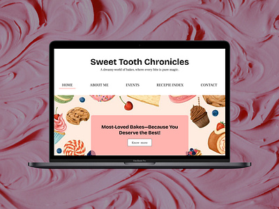 Blog Post UI bake blog blog design blog ui blogging dessert figma food food blog ui uiux user experience user interface web website designing