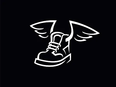 Boot With Wings Logo boot boots buy logo logos logos for sale logotype sale sales shoe travel wing wings