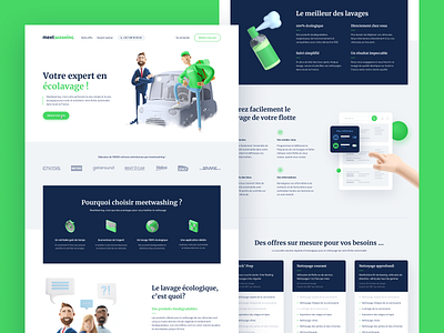 MeetWashing - Website 3d caracter washing