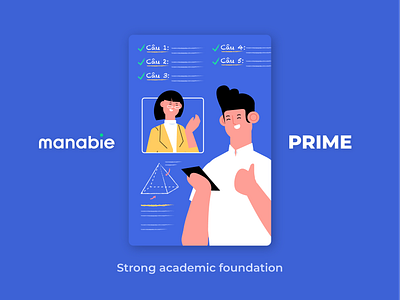 Manabie Prime! design illustration learning learning app manabie question student study teacher