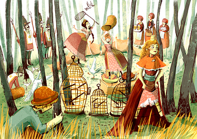 Book Illustration bookillustration characterdesign childrens books digitalart forest illustration