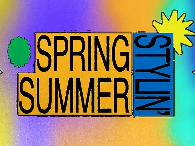 Spring/Summer Stylin' branding design graphic graphics illustration lettering typography web