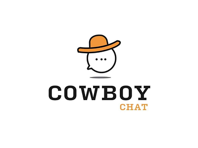 Logo Design for Cowboy Chat brand identity design branding chatting logo logo design