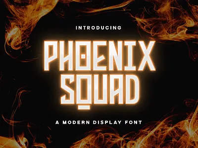 Phoenix Squad - Modern Display Font decorative display displaysans esport futuristic logotype modern multilingual sans sansserif scifi techno typography various