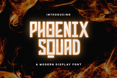 Phoenix Squad - Modern Display Font decorative display displaysans esport futuristic logotype modern multilingual sans sansserif scifi techno typography various