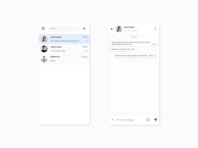 Daily UI 013 - Direct Message 013 app daily dailyui design direct messaging figma message message app ui
