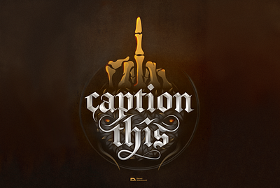 Caption this custom grunge logo poster typography