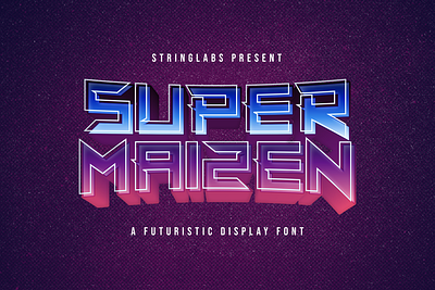 Super Maizen - Modern Futuristic Font decorative display displaysans esport futuristic logotype modern multilingual sans sansserif scifi techno typography various
