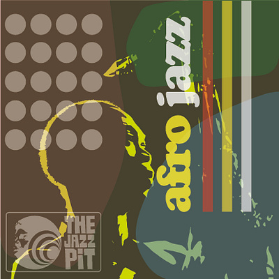 afro jazz design typography vector