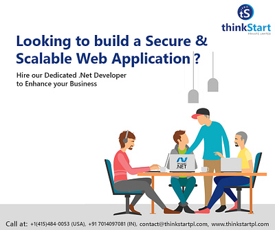 Hire ASP .Net Developer @ ThinkStart Pvt Ltd. .net app design design designer developers development landing page design mobile app development mobile app development company mobile apps ui uiux web app web application web development website website design