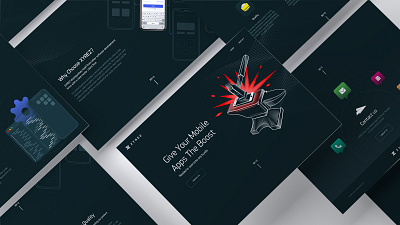 Landing Page XYREZ app branding icon illustration landing logo portfolio uxui vector web