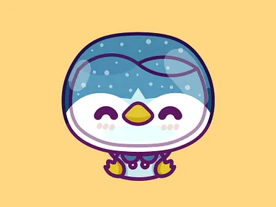 Penguin animal cute design graphic happy illustration kid minimal pastel penguin penguins