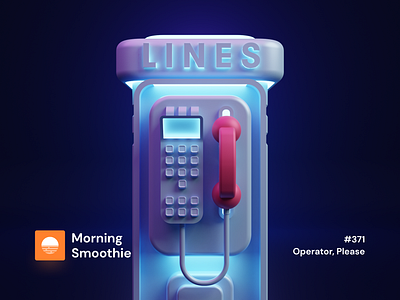 Operator, Please 3d 3d art blender blender3d call caller connect diorama illustration isometric isometric design isometric illustration low poly payphone phone phone app phone booth phone line phones