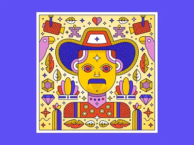 Colombian Style Illustration | Man art direction carnival carnival in columbia columbia design graphicdesign illustration man south america vector