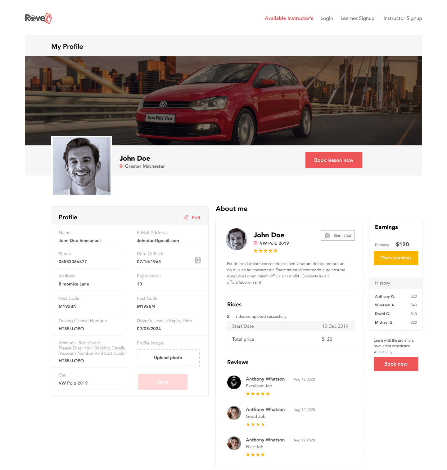 Example of Web App/ Admin Design/Saas