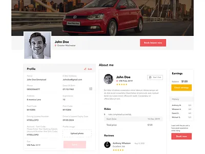 Profile page dailyui design figma interaction design interface profile ui