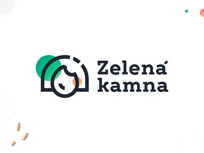 Zelena kamna design fire logo stove