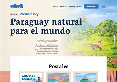 Paraguay Natural design ui website