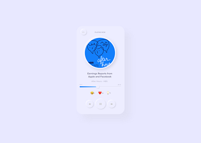 Neumorphic Podcast Player Concept design design app ios mobile mobile app mobile app design mobile ui music music app music player neumorphic neumorphic design neumorphism podcast podcast app podcast player podcasting app ui ux