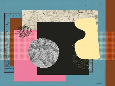 Barcelona barcelona collage collageart design graphic graphicdesign map maps