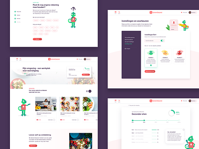 SamenGezond - Webdesign branding content design illustration layout typography ui ui design ux web