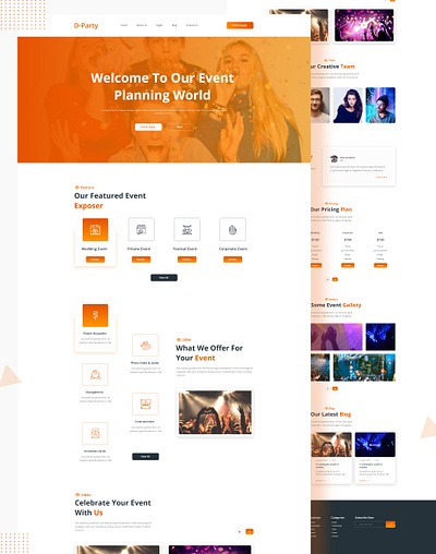 Event Management Landing Page agency camp colorful concert conference convention creative agency creative design design digital agency dribbble best shop dribbble digital agency event event landing page eventbrite exhibition landing page mailchimp integration marketing agency meeting
