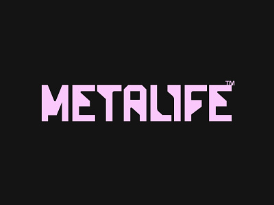 Meta coin crypto custom cyber future game gamers gaming life logo logotype meta metalife nft reality utilitarian virtual wordmark world