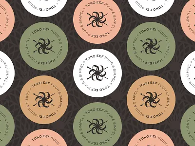Brand identity for healthy Asian street food restaurant Toko Eef asian food asian street food badge badge logo brand identity branding branding and identity graphic design healthy healthyfood logo minimal natural pattern pattern design restaurant restaurant branding street food toko eef