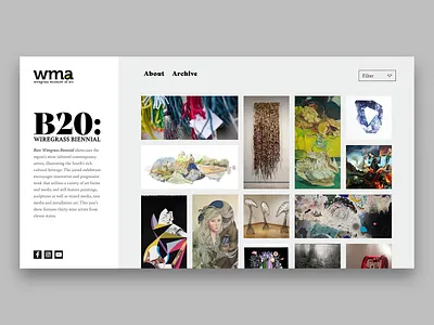 B20: Wiregrass Biennial art branding design exhibition graphic graphic design museum museum of art typography ui ux web design website