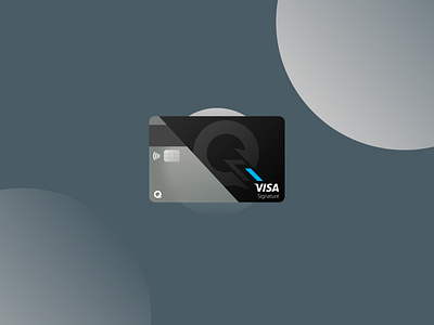 The Q Card branding credit card design fintech graphic design payment