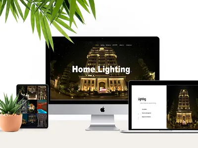 Web Design Home Lighting photoshop php responsive design webdesign website