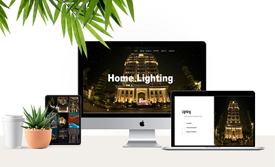 Web Design Home Lighting photoshop php responsive design webdesign website