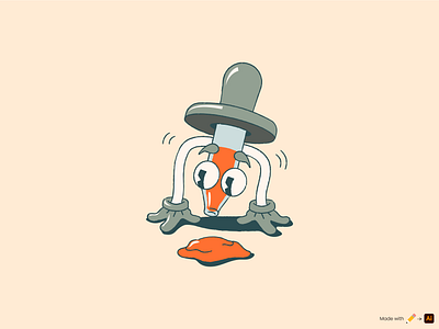 I 1930s adobe illustrator design tools eyedropper illustration product illustration rubber hose vector warmup