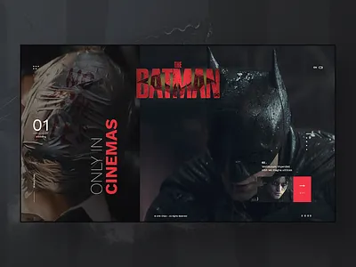 The Batman batman creative design flat responsive uidesign uxdesign website website design