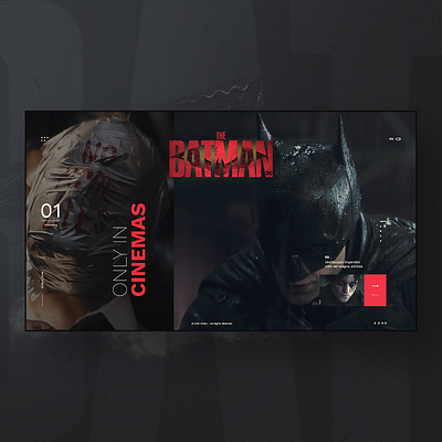 The Batman batman creative design flat responsive uidesign uxdesign website website design