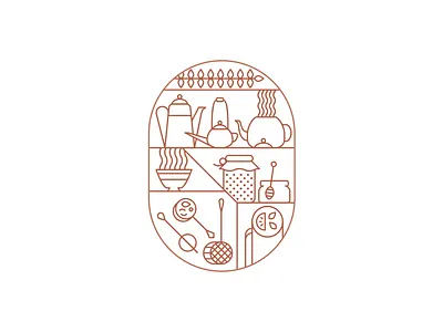 Tea Party Animation animation branding icon illustration motion design party tea vector