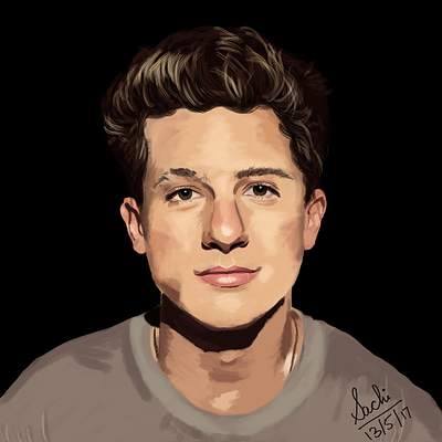 Charlie Puth - Portrait adobe photoshop adobe xd celebrity charlie puth design digital illustration digitalart fan art graphicdesign music music artist photoshop photoshop brush