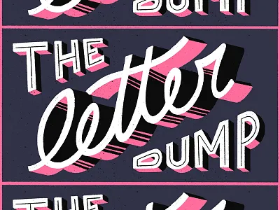 Letter Dump letter lettering procreate type typography