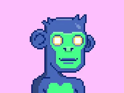 GM Pixels gm good monkeyz illustration monkeys pixel art pixels