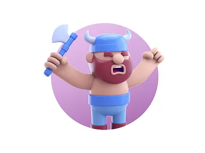 Viking 3d illustartion art artist artwork character creative design designer drawing graphic design illustration