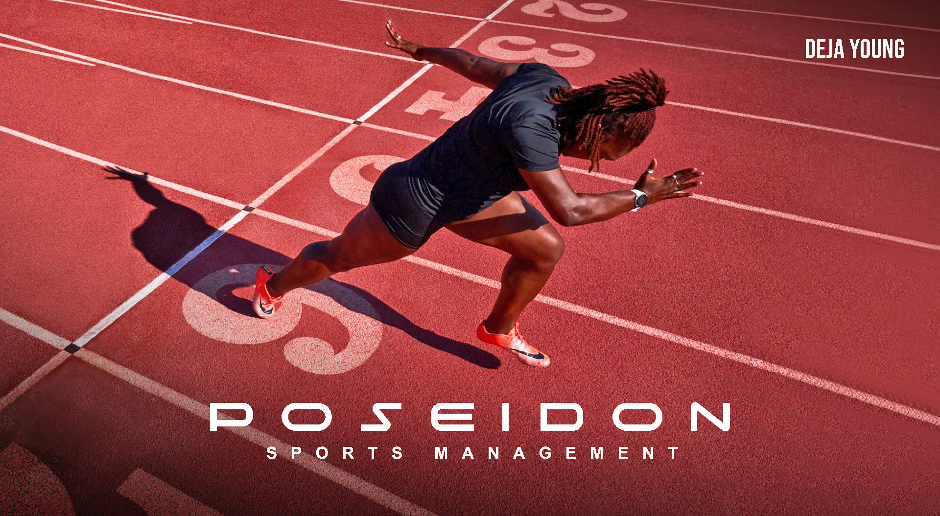 Deja Young Athlete Deck - Poseidon athlete athlete deck branding concept deck design graphic design olympic partnership pitch presentation promo promotion sports management