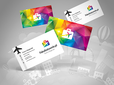 Branding Fakultatywnie branding design fullcolor id card illustration logo sightseeing travel traveling