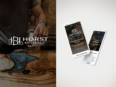 Horst Builders Branding & Web Design branding design graphic design logo web design